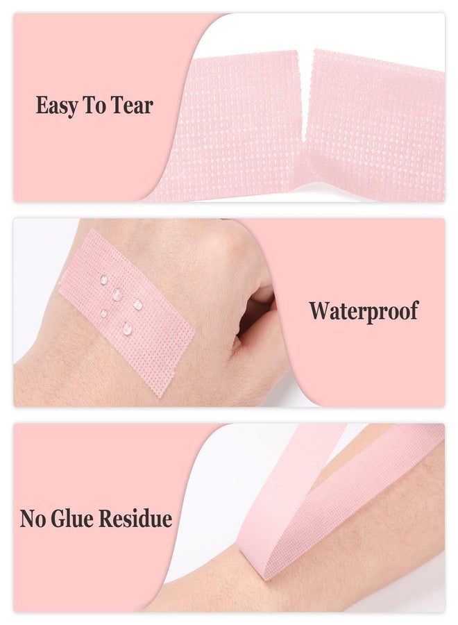 Gemsanva 2Pcs Lash Tape for Eyelash Extensions,Breathable & Easy Tear Micropore Tape, Professional Eyelash Extension Supplies,1in x 4yd (Pink) - Image 5